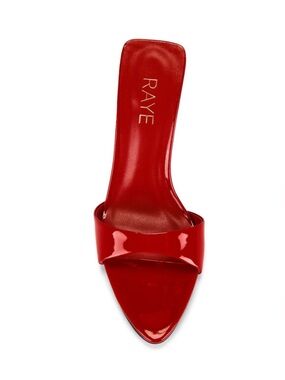 RAYE Sol heel Red Patent Pointed Toe